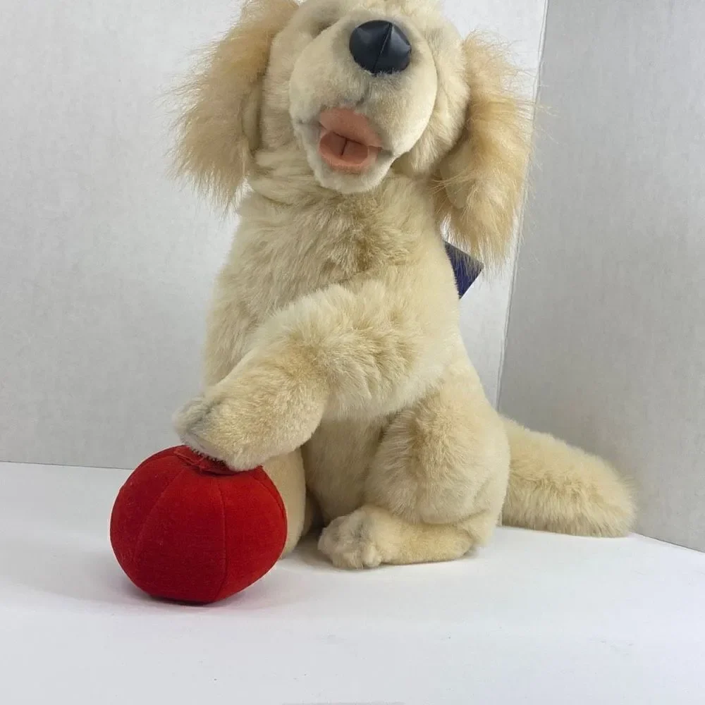 Vtg Chase The Ball Playing Dog 2000 Stuffed Animal Planet Plush Golden Retriever